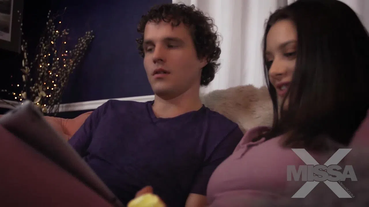 Stepsister Lana Rhoades Watches Porn With Her Brother And Ends Up Fucking Him