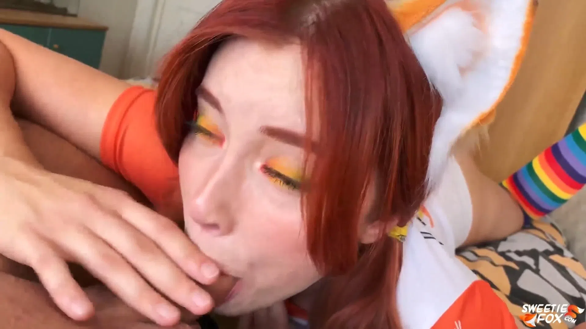 Sweetie Fox Ahegao Face Deepthroat Doggy Creampie